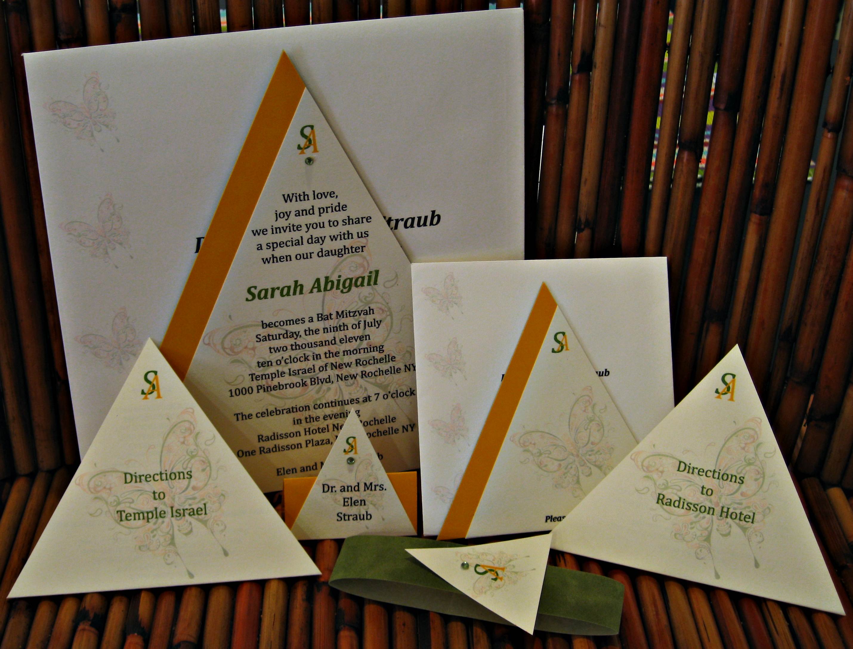 triangle bat mitzvah